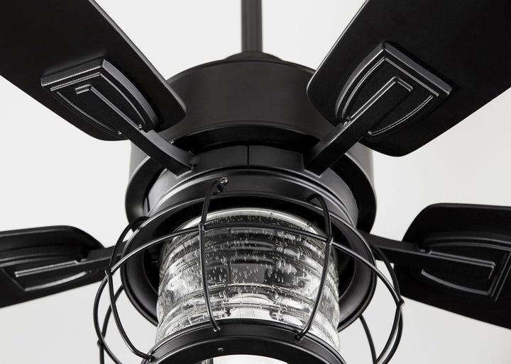 Galveston 52" Black Modern Farmhouse Ceiling Fan
