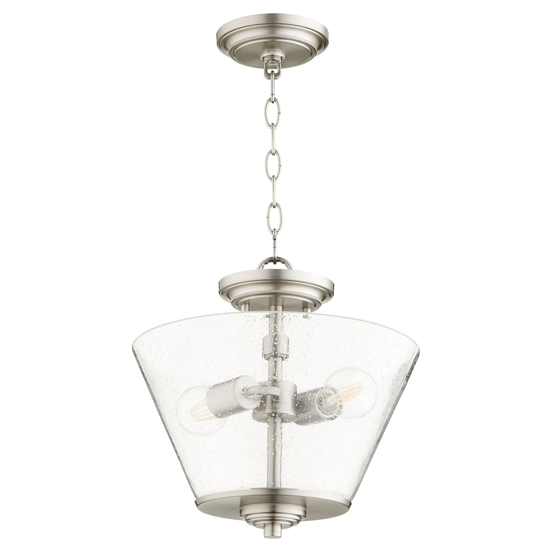 DUNBAR 2 Light Dual Mount - Satin Nickel