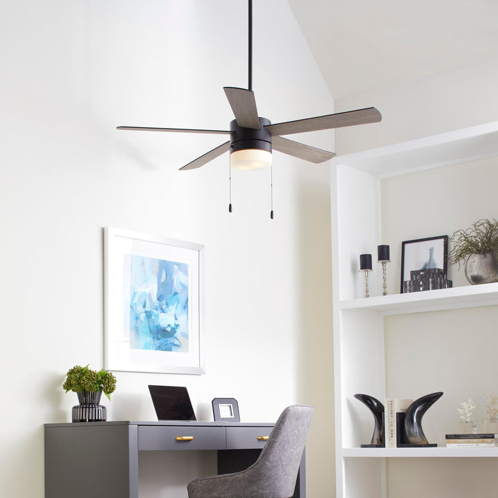 MAXWELL 52” Matte Black LED Ceiling Fan