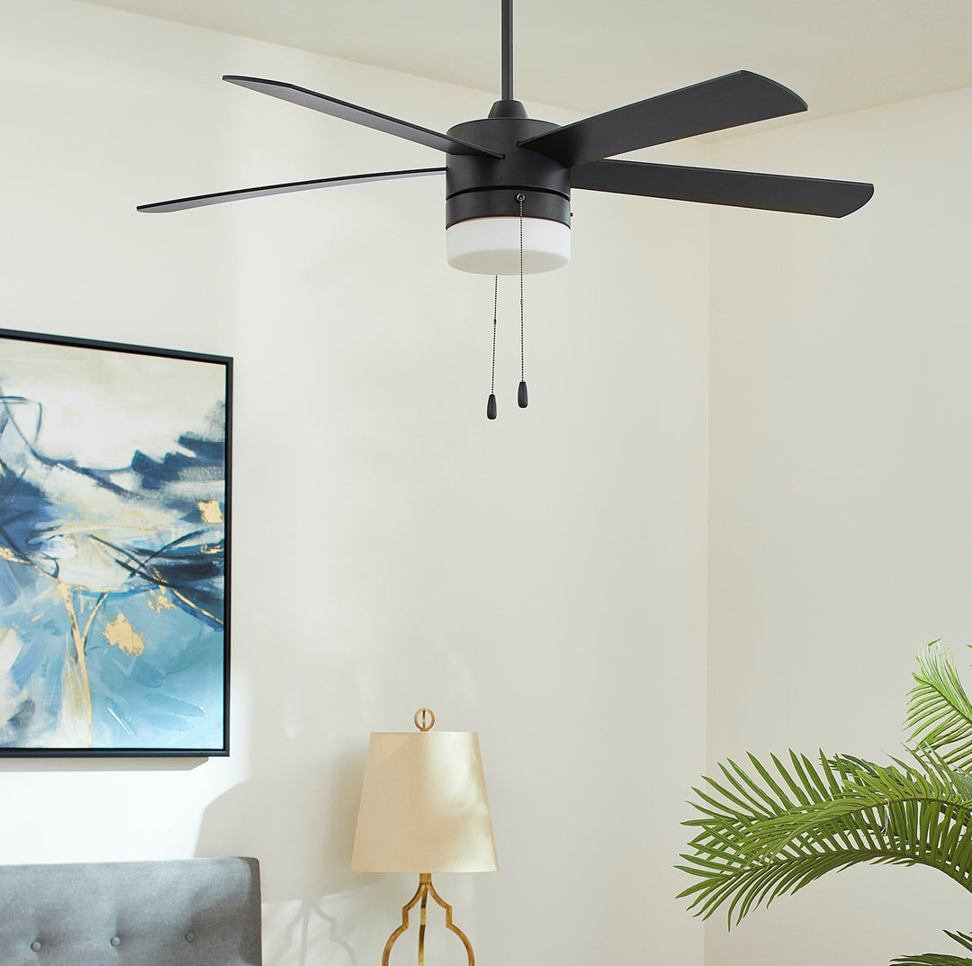 MAXWELL 52” Matte Black LED Ceiling Fan