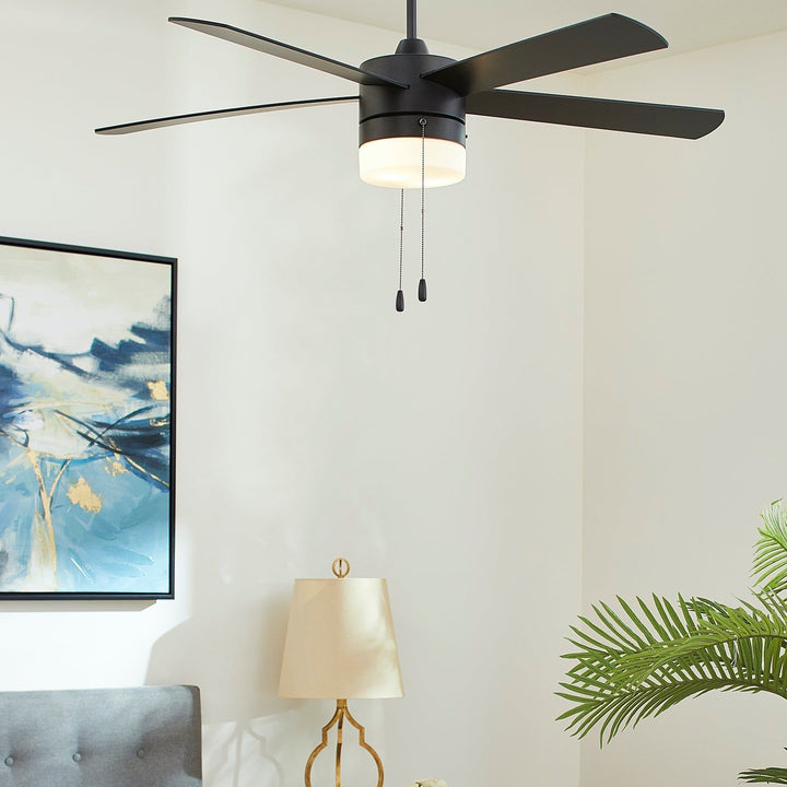MAXWELL 52” Matte Black LED Ceiling Fan