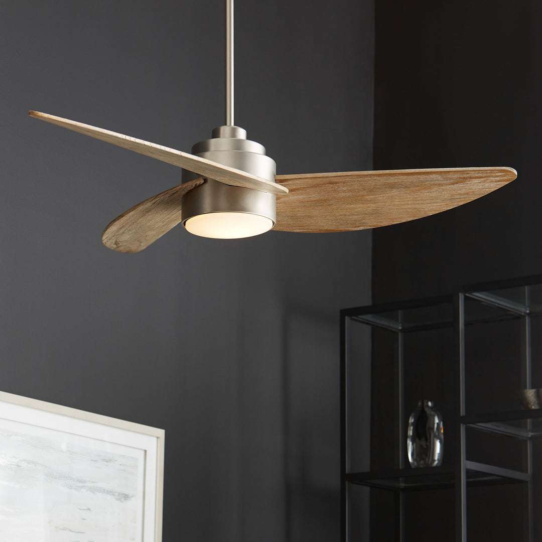 Trinity 3 Blade Satin Nickel Contemporary Ceiling Fan