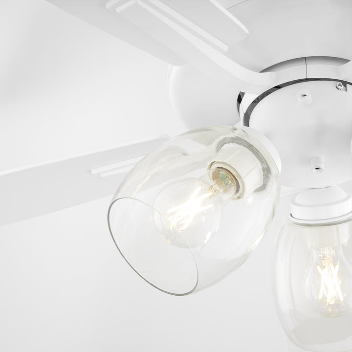 OVATION 3 Light Clear Glass - Studio White
