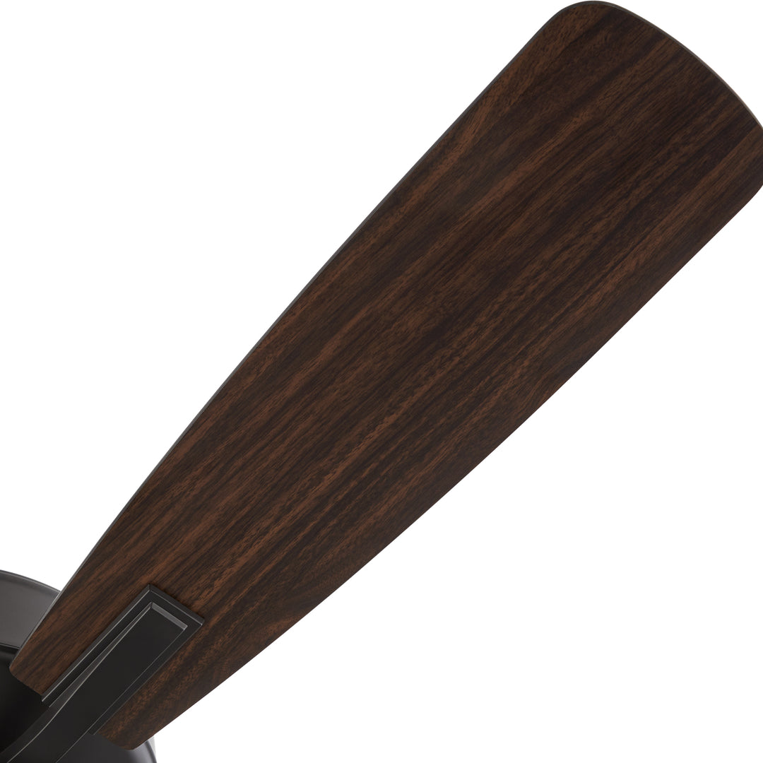 OVATION 3 Light Clear Glass - Matte Black / Walnut