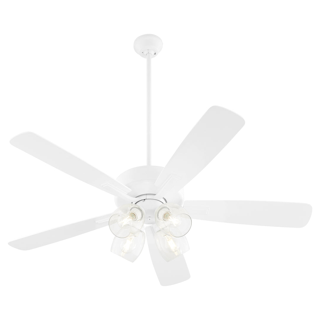 OVATION 4 Light Clear Glass - Studio White
