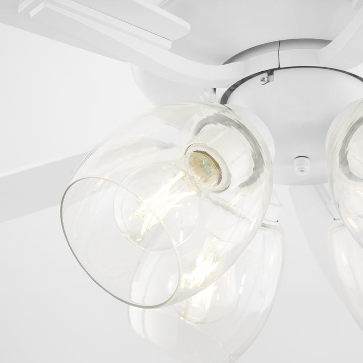 OVATION 4 Light Clear Glass - Studio White