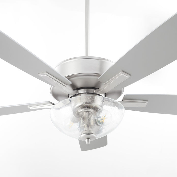 OVATION Clear Seeded Bowl - Satin Nickel