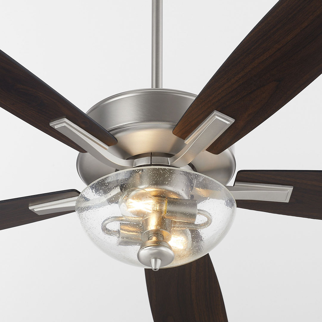 OVATION Clear Seeded Bowl - Satin Nickel