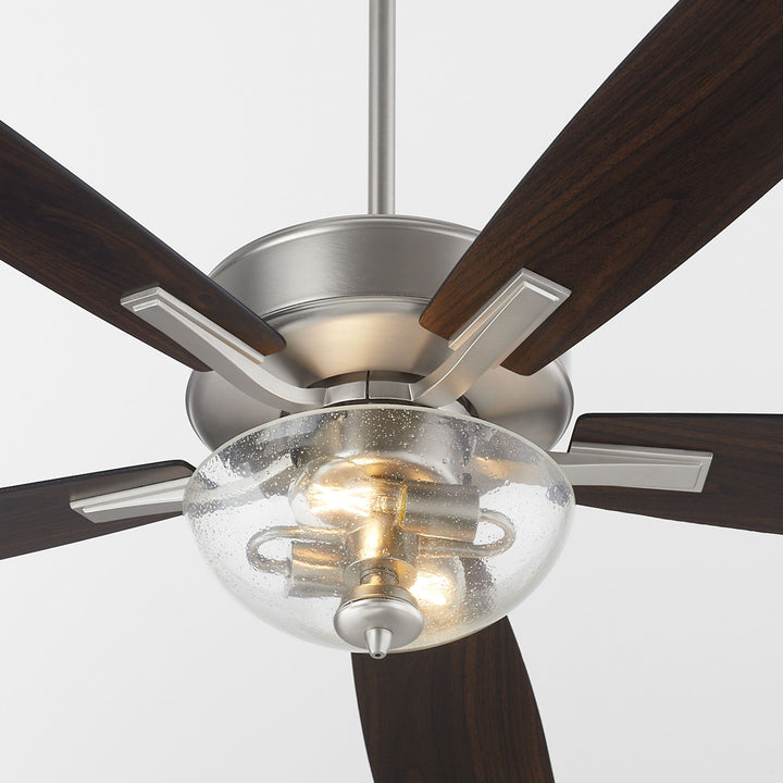 OVATION Clear Seeded Bowl - Satin Nickel