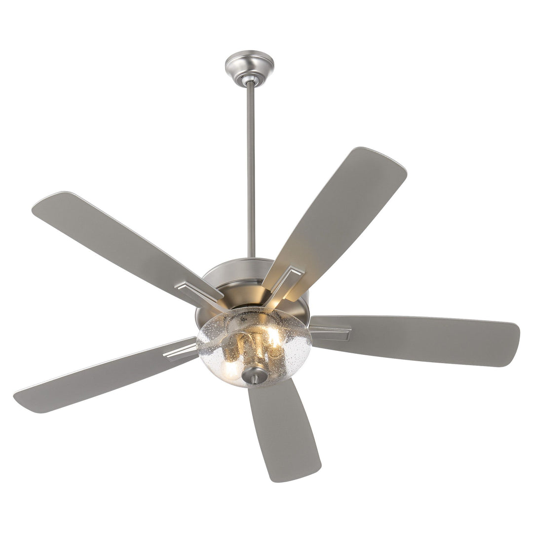 OVATION 52" Clear Seeded Bowl- Satin Nickel