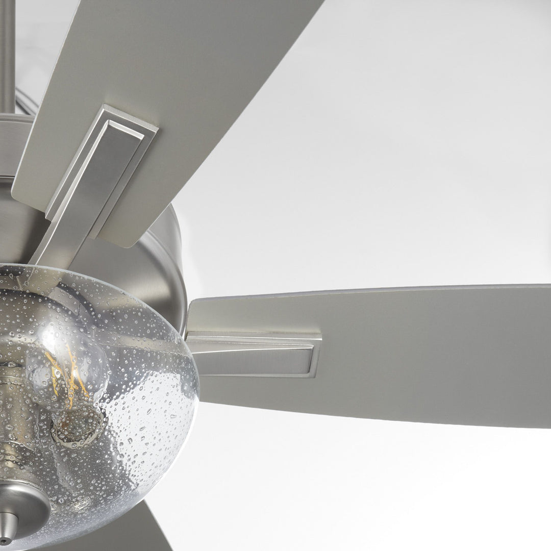 OVATION 52" Clear Seeded Bowl- Satin Nickel