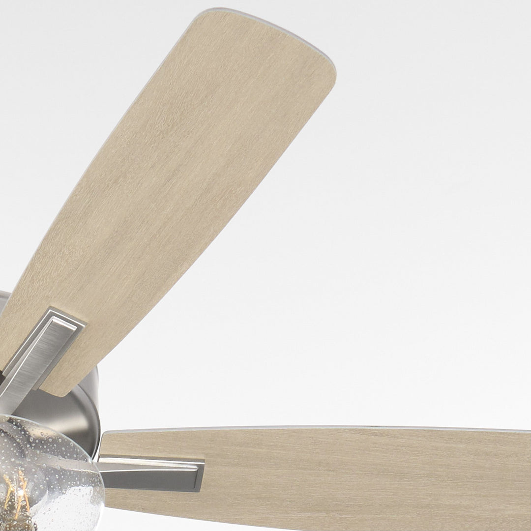 OVATION 52" Clear Seeded Bowl- Satin Nickel