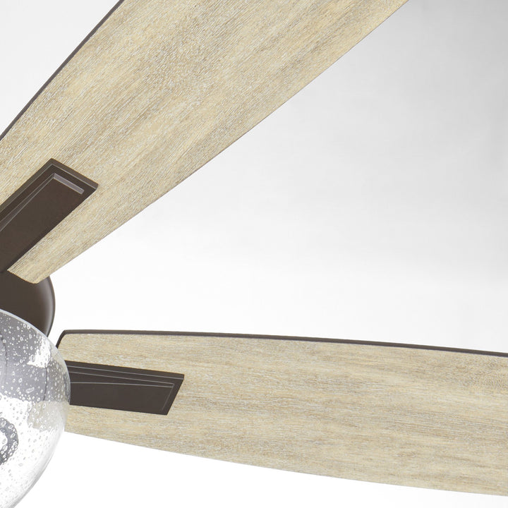 OVATION 52" Clear Seeded Bowl - Oiled Bronze