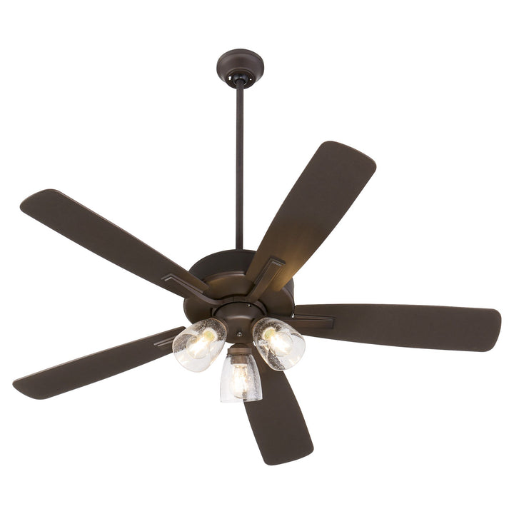 OVATION 52" 3-Light Clear Seeded - Oiled Bronze