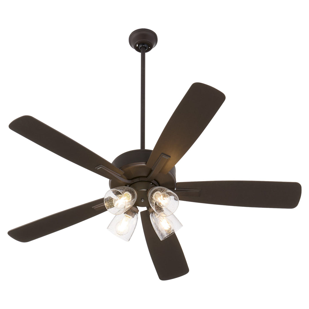 OVATION 52" 4-Light Clear Seeded - Oiled Bronze