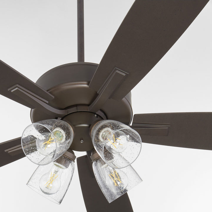 OVATION 52" 4-Light Clear Seeded - Oiled Bronze