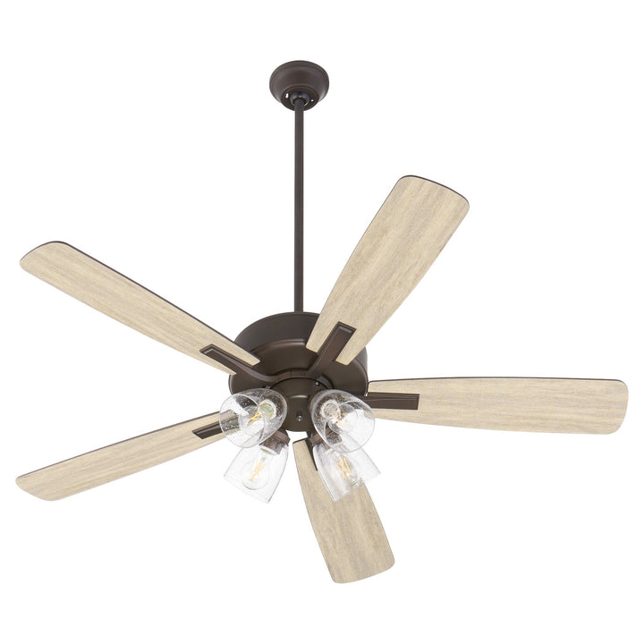OVATION 52" 4-Light Clear Seeded - Oiled Bronze