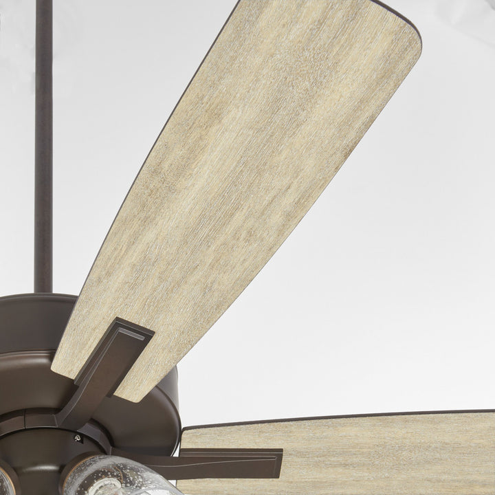 OVATION 52" 4-Light Clear Seeded - Oiled Bronze
