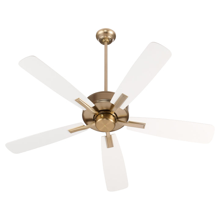 Ovation 52" 5 Blade Fan – Aged Brass/Studio White