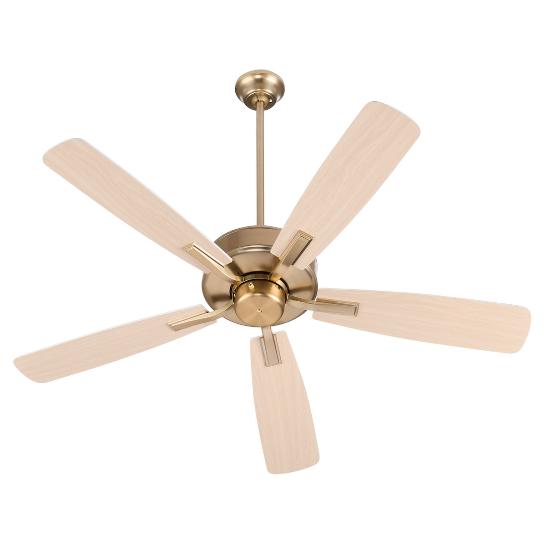 Ovation 52" 5 Blade Fan – Aged Brass/Studio White