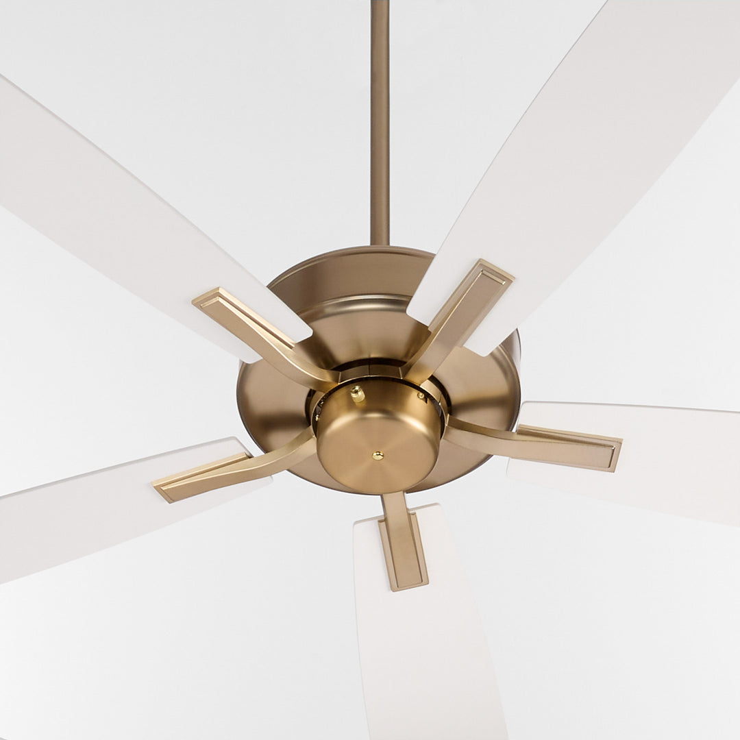 Ovation 52" 5 Blade Fan – Aged Brass/Studio White