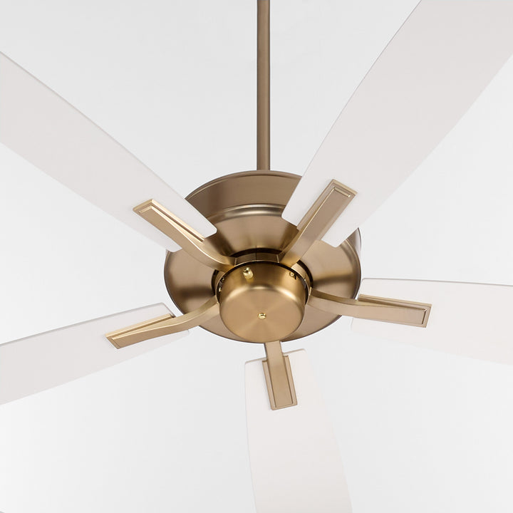 Ovation 52" 5 Blade Fan – Aged Brass/Studio White