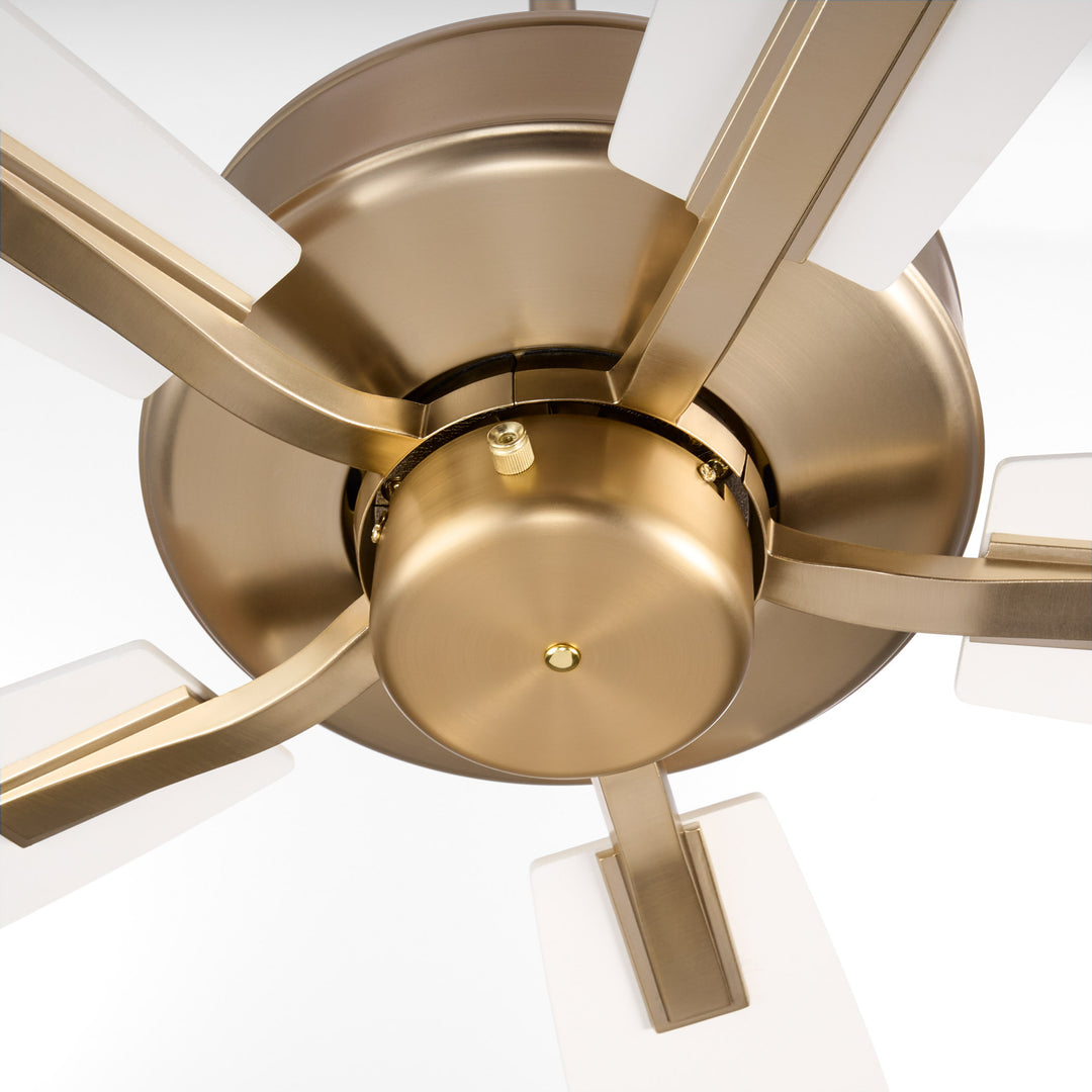 Ovation 52" 5 Blade Fan – Aged Brass/Studio White