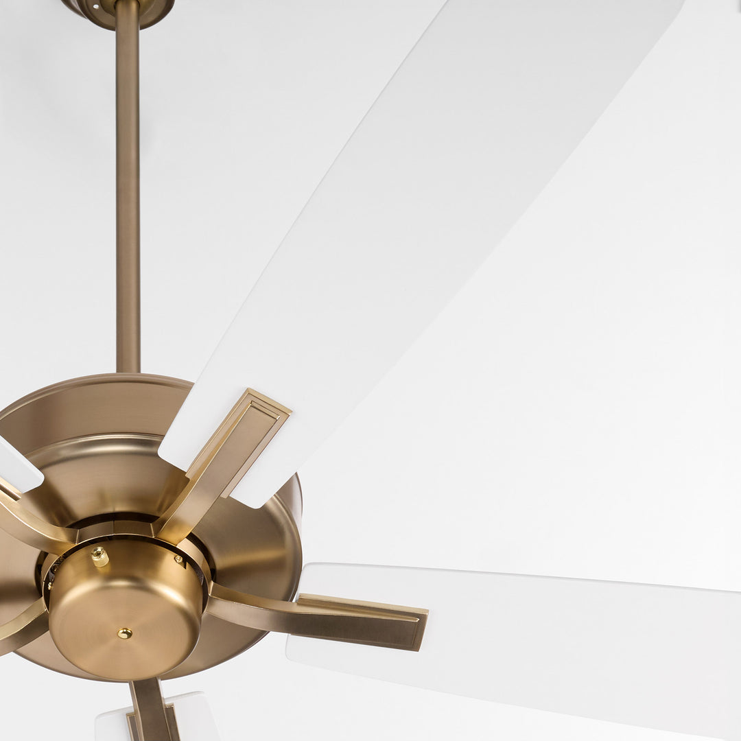 Ovation 60” 5 Blade Fan – Aged Brass/Studio White