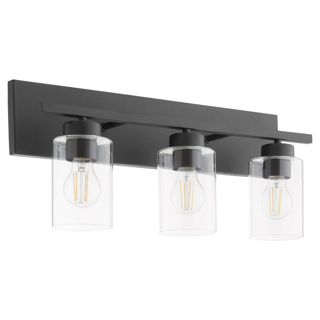 Carter 3 Light Vanity - Matte Black