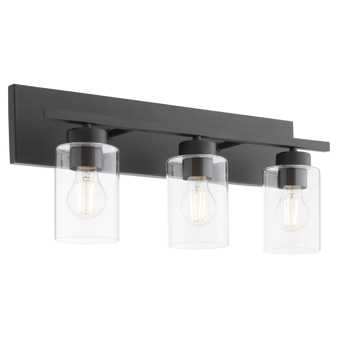 Carter 3 Light Vanity - Matte Black
