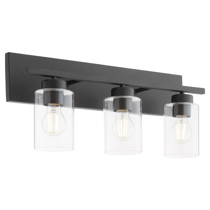 Carter 3 Light Vanity - Matte Black