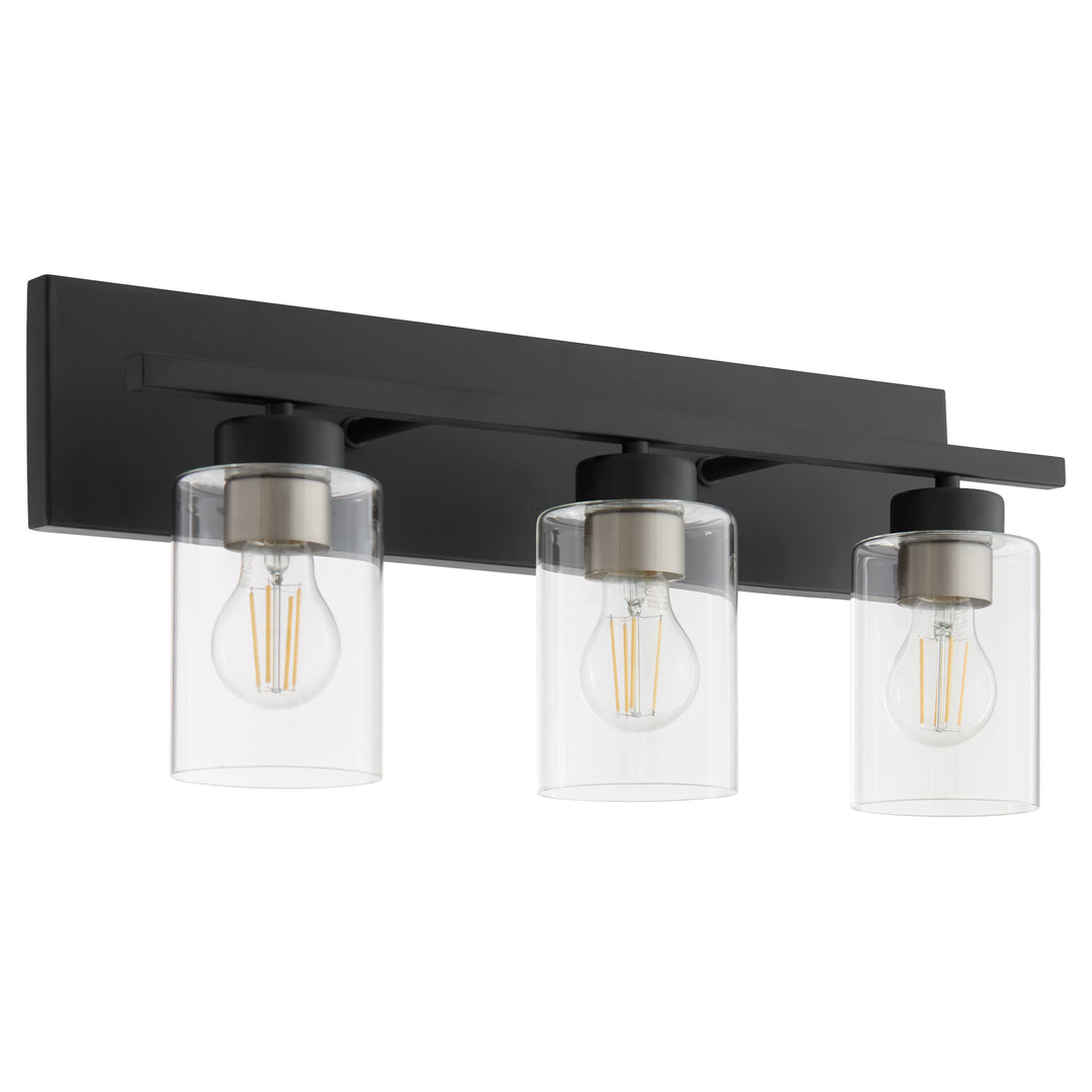Carter 3 Light Vanity - Matte Black