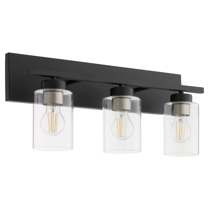 Carter 3 Light Vanity - Matte Black