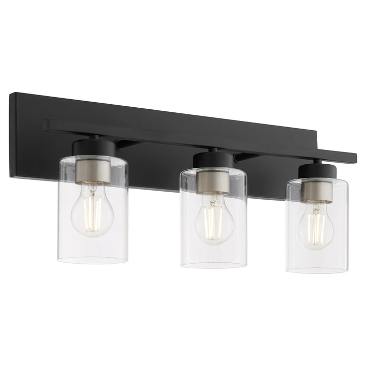 Carter 3 Light Vanity - Matte Black