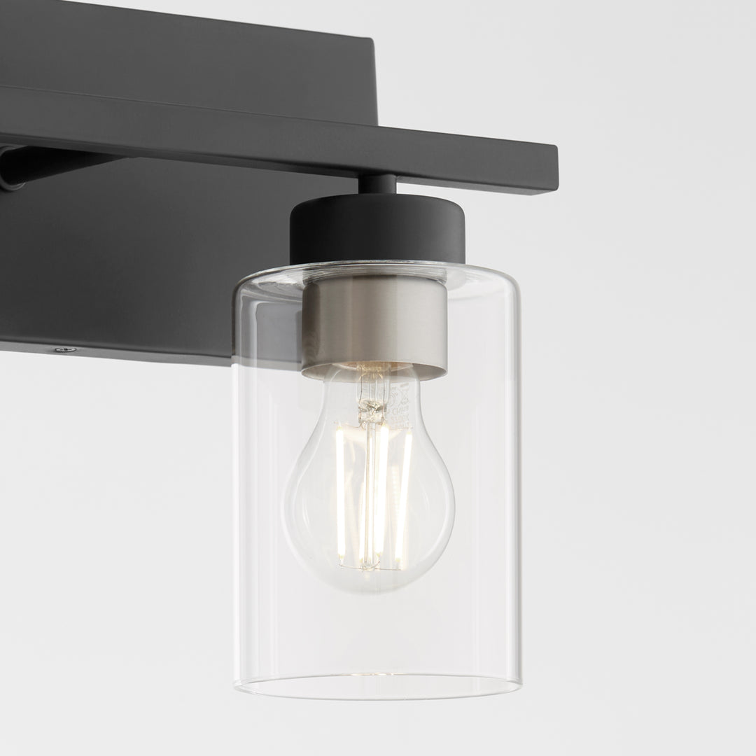 Carter 3 Light Vanity - Matte Black