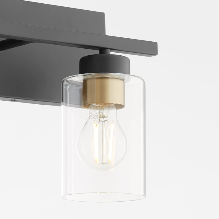 Carter 3 Light Vanity - Matte Black