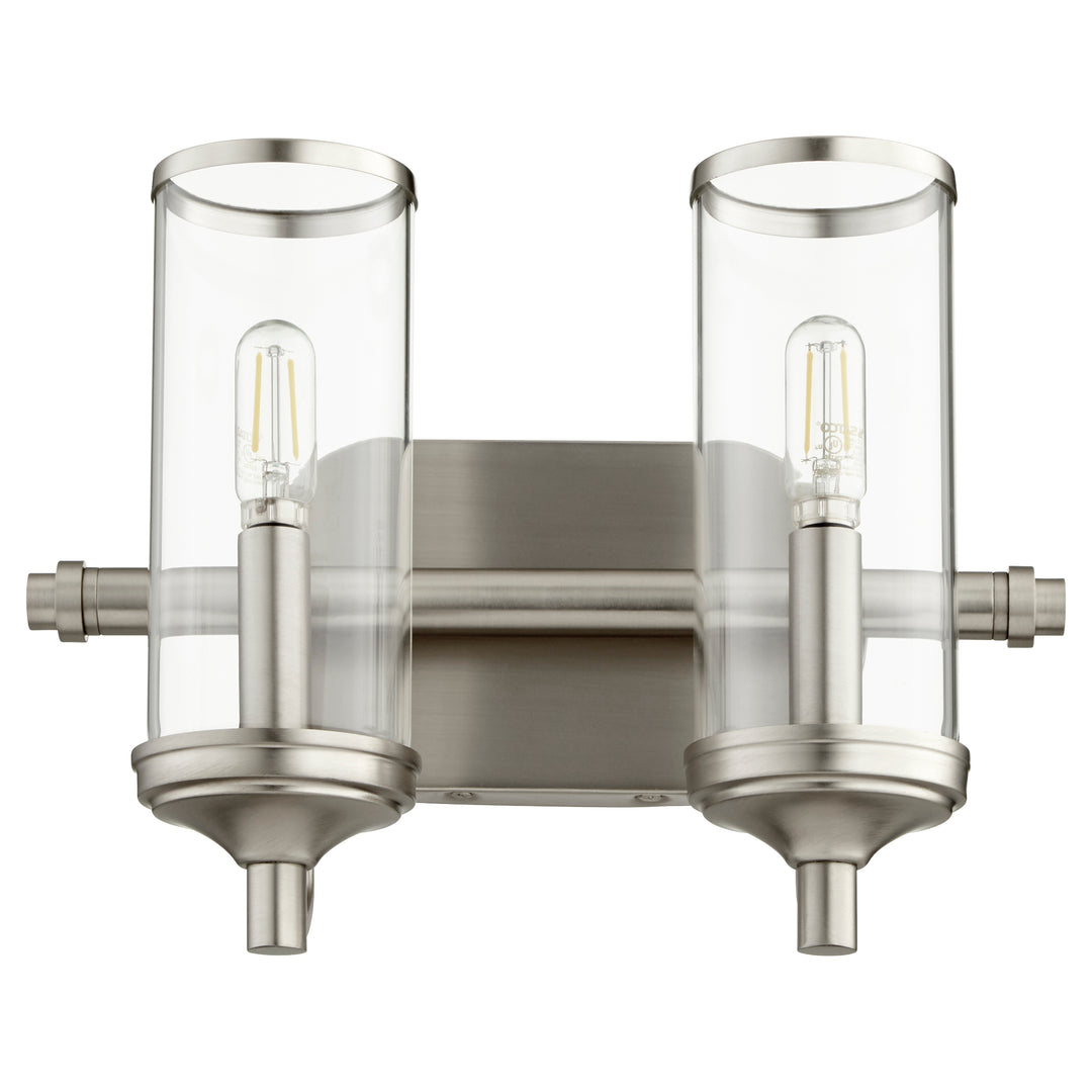 COLLINS 2 Light Vanity - Satin Nickel
