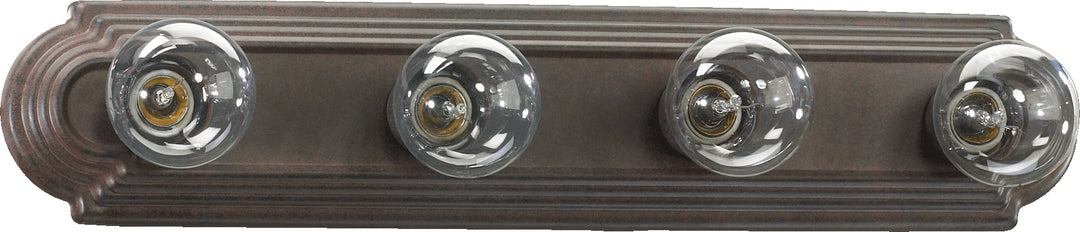 4 Light Traditional Toasted Sienna Vanity