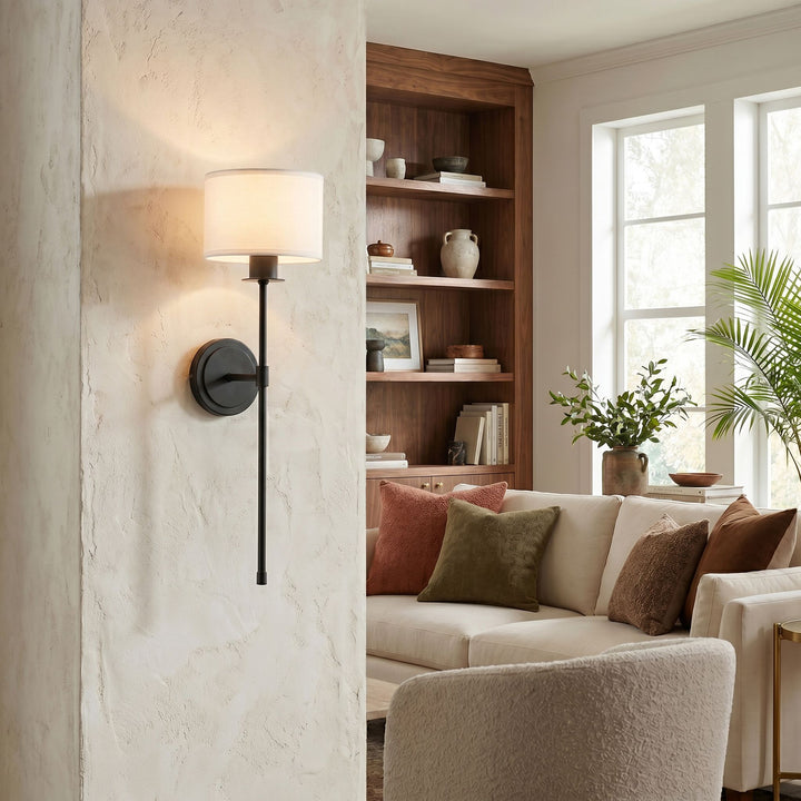 RAYBURN 1 Light  Wall Mount - Matte Black