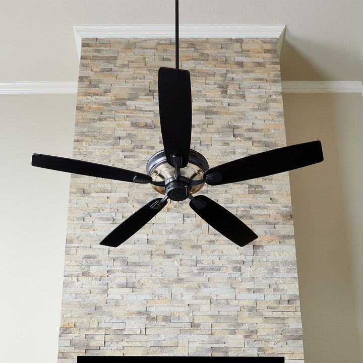 Gamble 60" Black Traditional Ceiling Fan - Textured Black