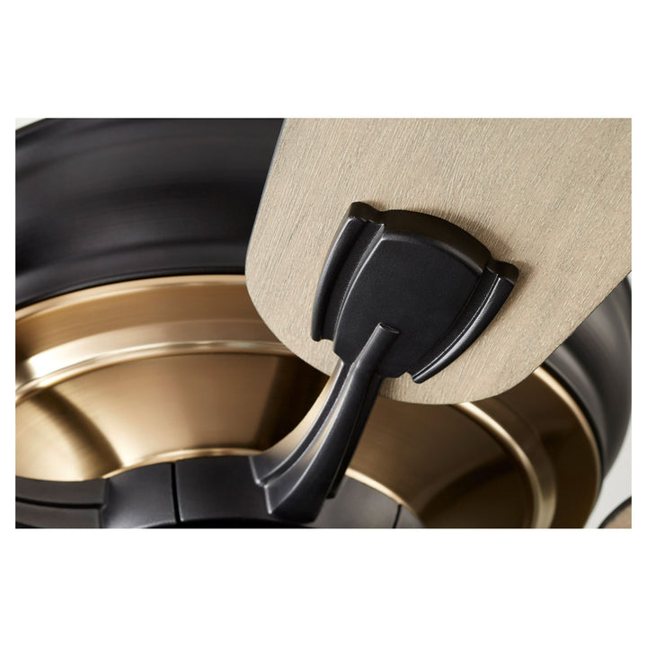 Gamble 60" Black Traditional Ceiling Fan - Textured Black
