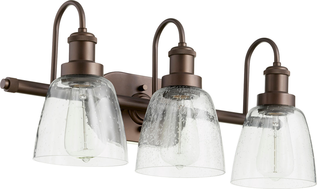 3 Light Transitional Oiled Bronze Vanity