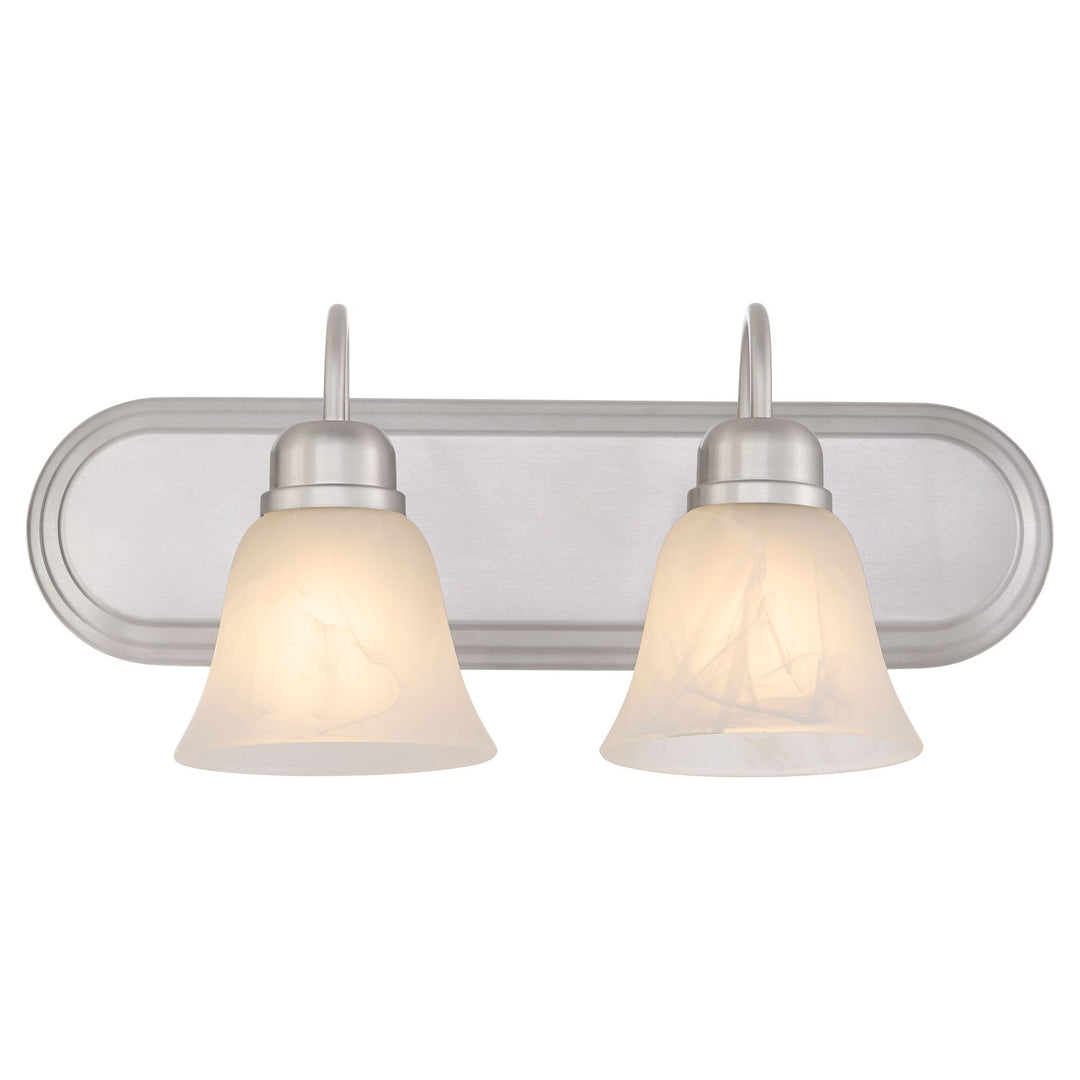 2 Light Traditional Satin Nickel  Vanity