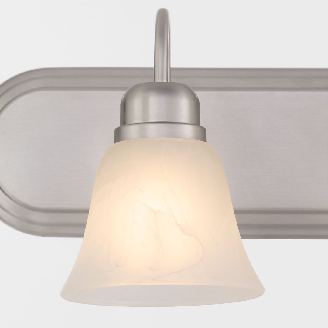2 Light Traditional Satin Nickel  Vanity
