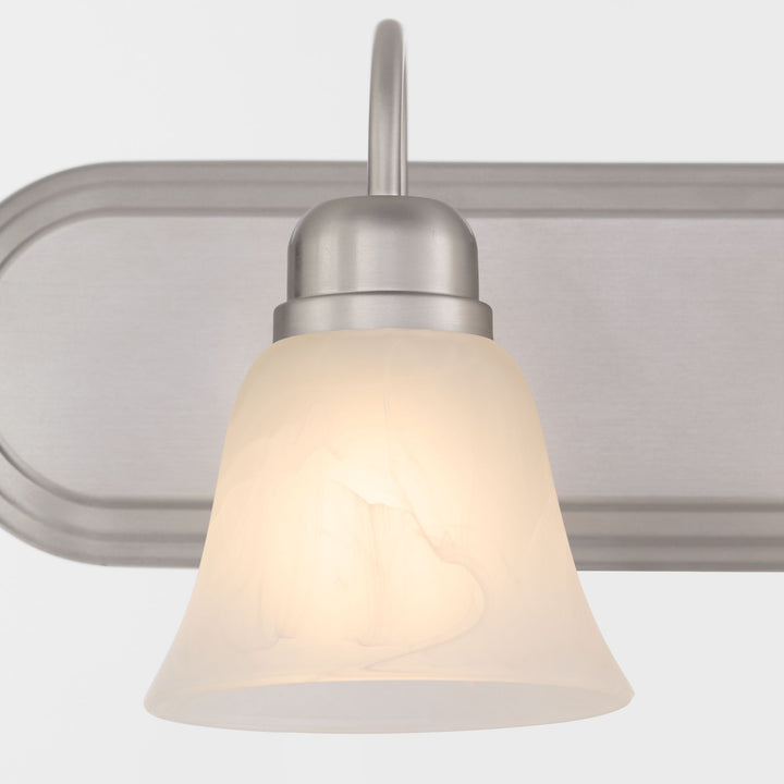 2 Light Traditional Satin Nickel  Vanity