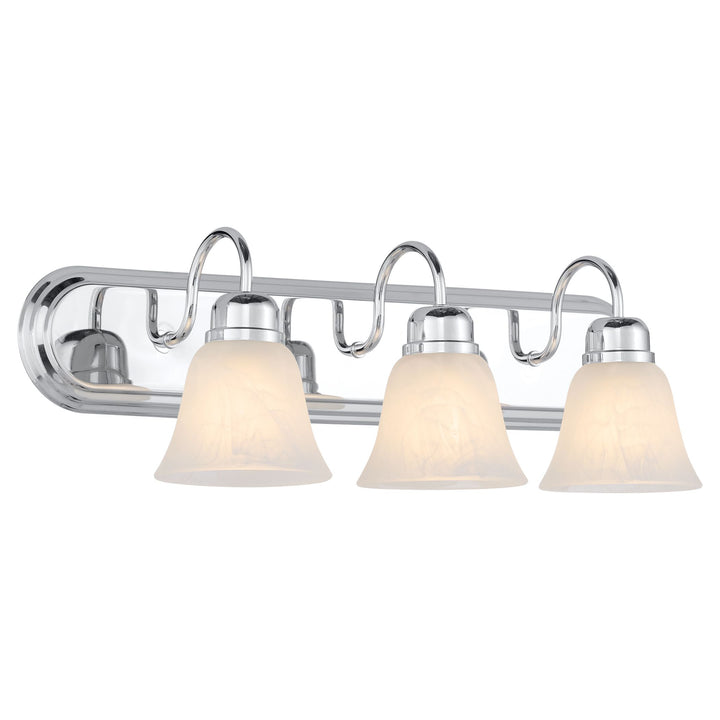 3 Light Traditional Chrome  Vanity