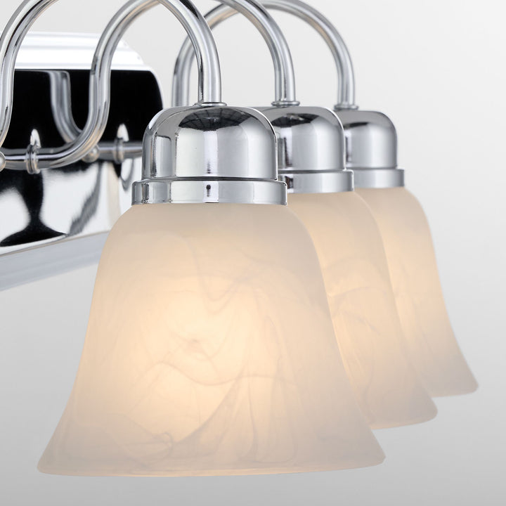 3 Light Traditional Chrome  Vanity