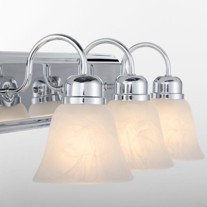 3 Light Traditional Chrome  Vanity