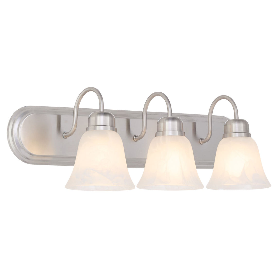 3 Light Traditional Satin Nickel  Vanity
