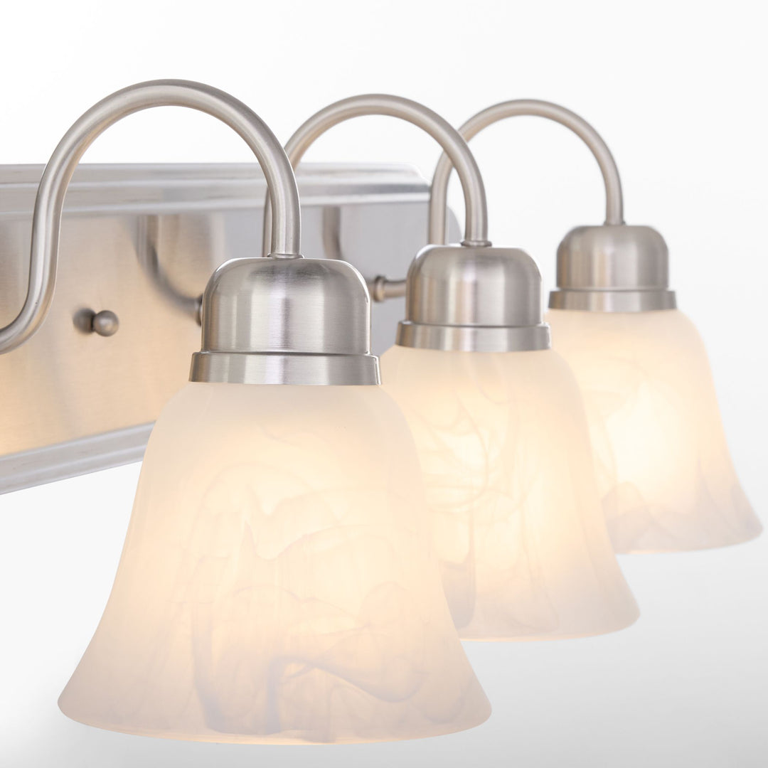 3 Light Traditional Satin Nickel  Vanity